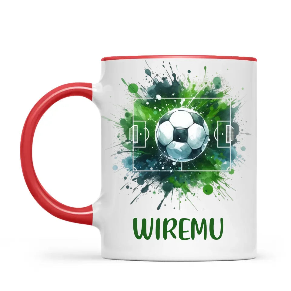 Personalised Soccer Mug with Name – Perfect Gift for Young Football Fans