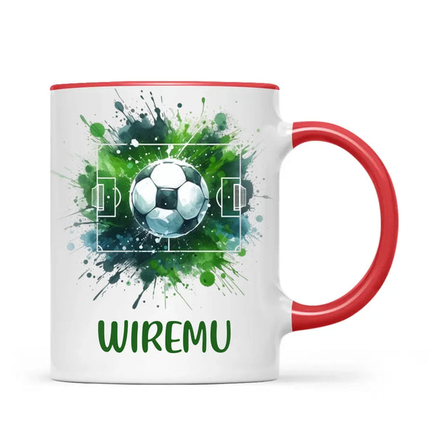 Personalised Soccer Mug with Name – Perfect Gift for Young Football Fans