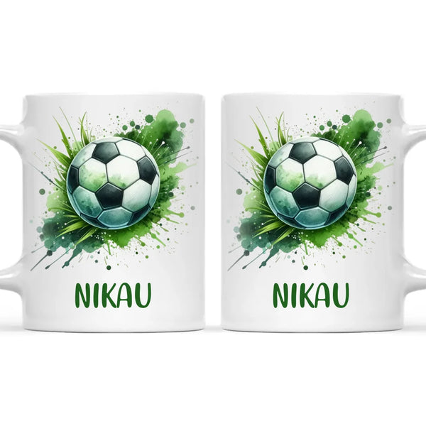 Custom Kids Soccer Mug – Personalised Gift for Future Football Stars