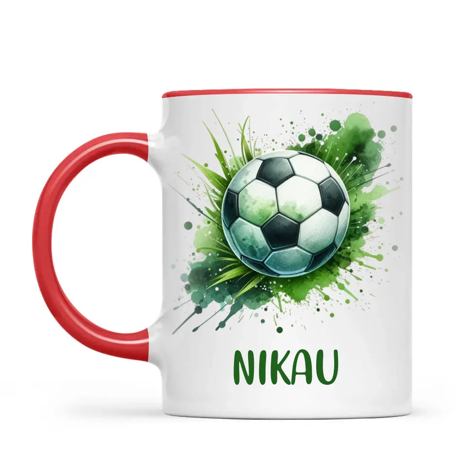 Custom Kids Soccer Mug – Personalised Gift for Future Football Stars