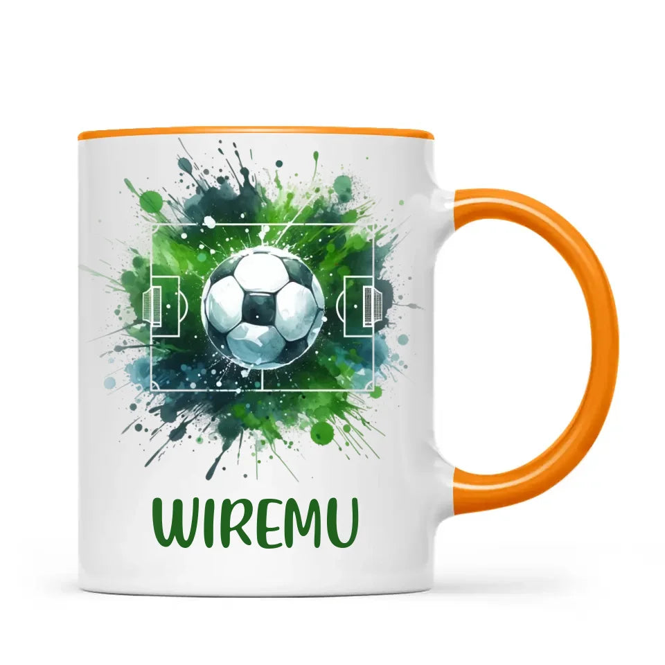 Personalised Soccer Mug with Name – Perfect Gift for Young Football Fans