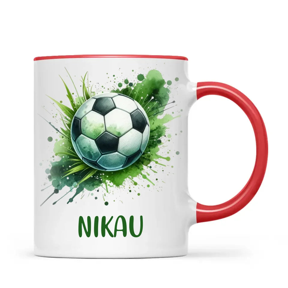 Custom Kids Soccer Mug – Personalised Gift for Future Football Stars