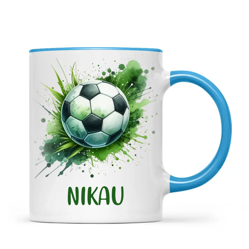 Custom Kids Soccer Mug – Personalised Gift for Future Football Stars