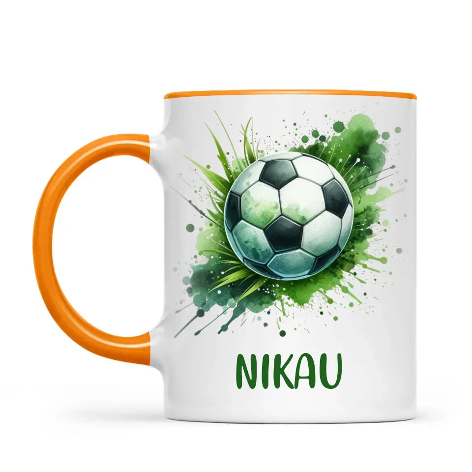 Custom Kids Soccer Mug – Personalised Gift for Future Football Stars