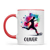 Personalised Kids Soccer Mug with Name – Custom Football Gift for Young Players