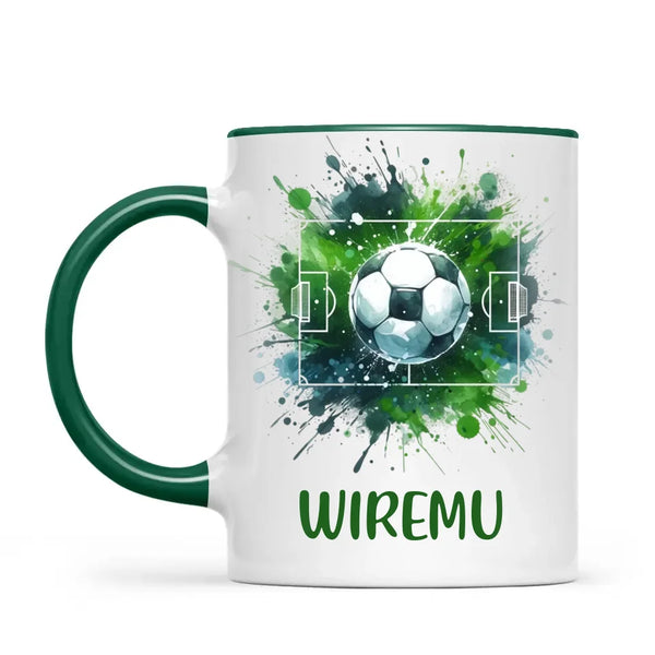 Personalised Soccer Mug with Name – Perfect Gift for Young Football Fans