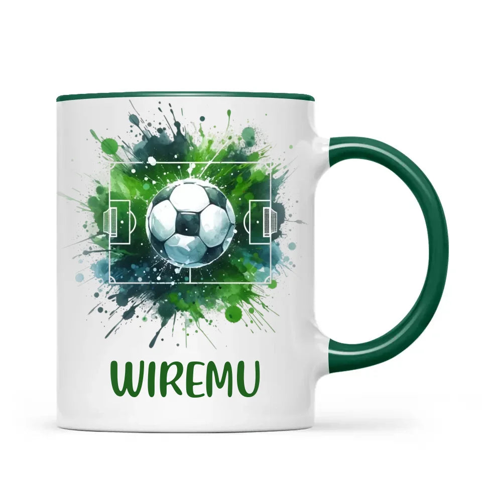 Personalised Soccer Mug with Name – Perfect Gift for Young Football Fans