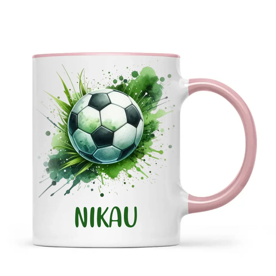 Custom Kids Soccer Mug – Personalised Gift for Future Football Stars