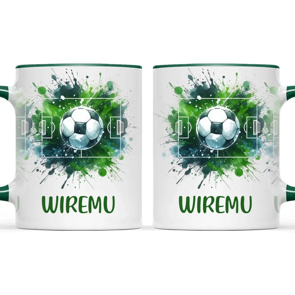 Personalised Soccer Mug with Name – Perfect Gift for Young Football Fans