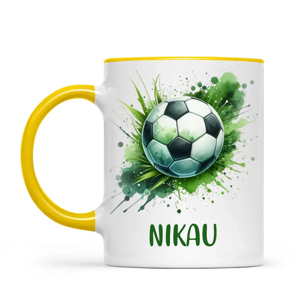 Custom Kids Soccer Mug – Personalised Gift for Future Football Stars