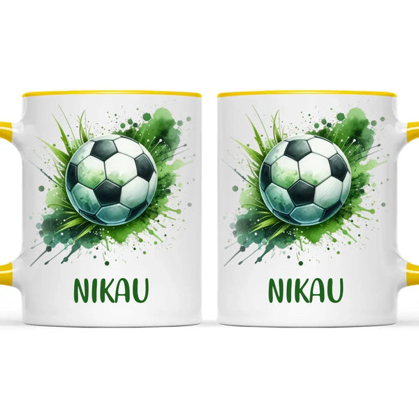 Custom Kids Soccer Mug – Personalised Gift for Future Football Stars