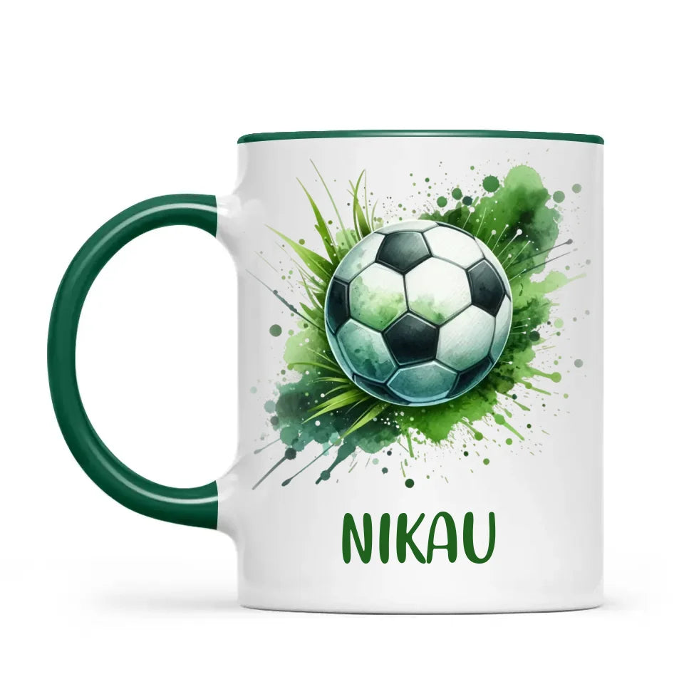 Custom Kids Soccer Mug – Personalised Gift for Future Football Stars