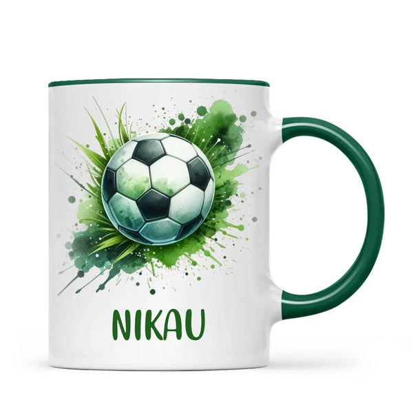 Custom Kids Soccer Mug – Personalised Gift for Future Football Stars