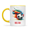 Custom Kids Soccer Mug – Personalised Name Gift for Young Football Fans