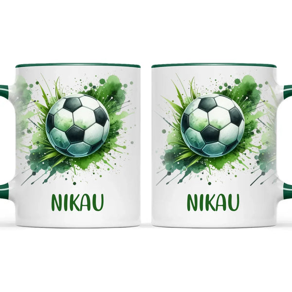 Custom Kids Soccer Mug – Personalised Gift for Future Football Stars