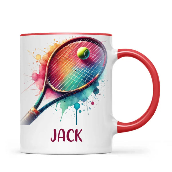 Custom Kids Tennis Mug – Personalised Name Gift for Young Tennis Lovers