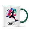 Personalised Kids Soccer Mug with Name – Custom Football Gift for Young Players