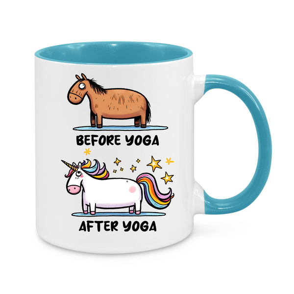 Before Yoga-After Yoga-Novelty Mug