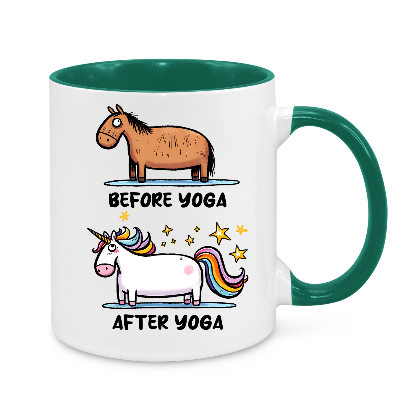 Before Yoga-After Yoga-Novelty Mug