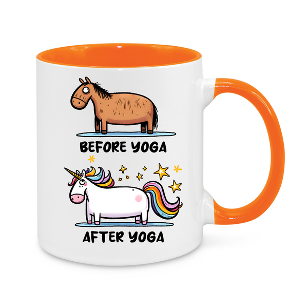 Before Yoga-After Yoga-Novelty Mug