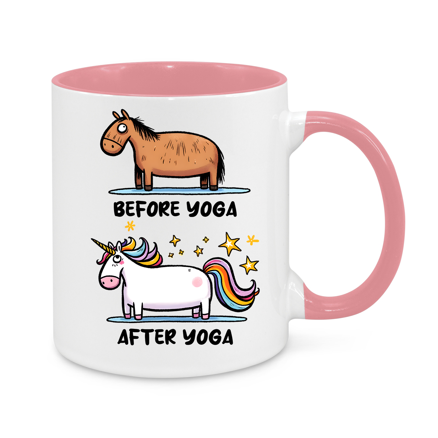 Before Yoga-After Yoga-Novelty Mug