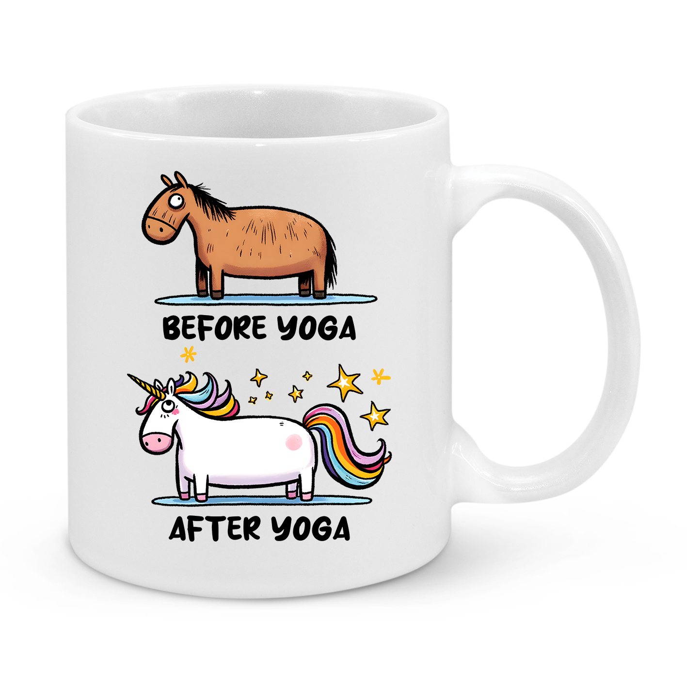 Before Yoga-After Yoga-Novelty Mug