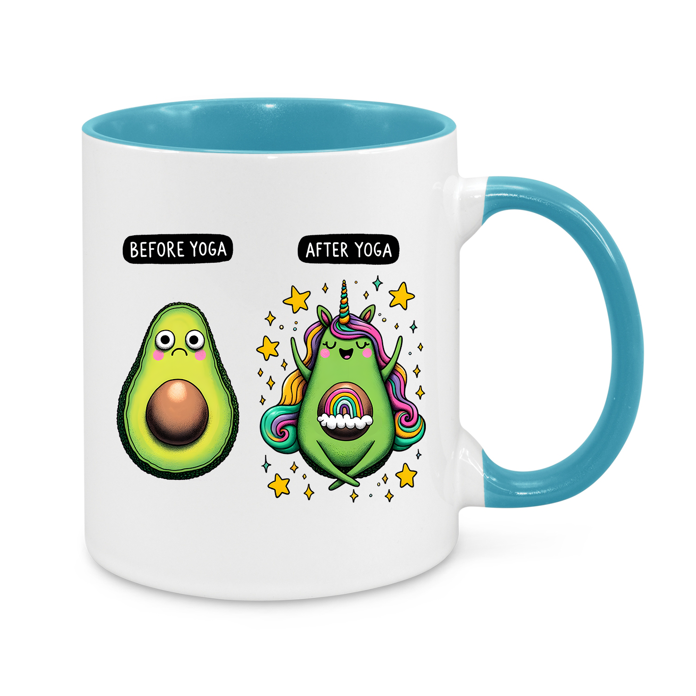 Before Yoga-After Yoga-Novelty Mug