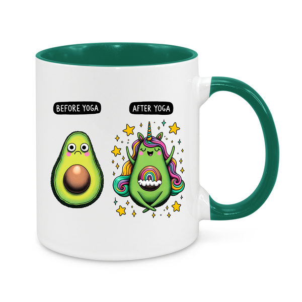 Before Yoga-After Yoga-Novelty Mug