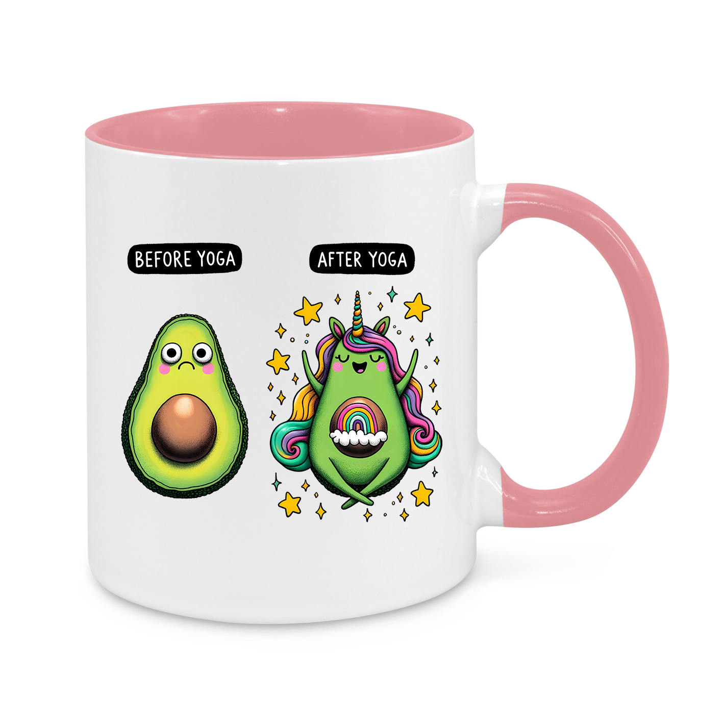 Before Yoga-After Yoga-Novelty Mug