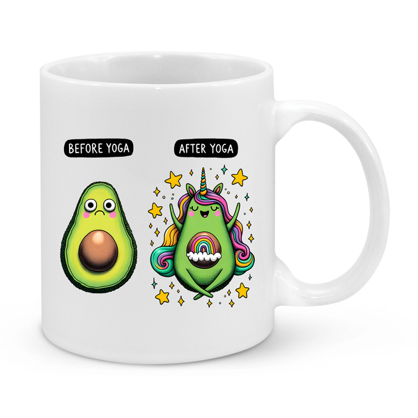 Before Yoga-After Yoga-Novelty Mug