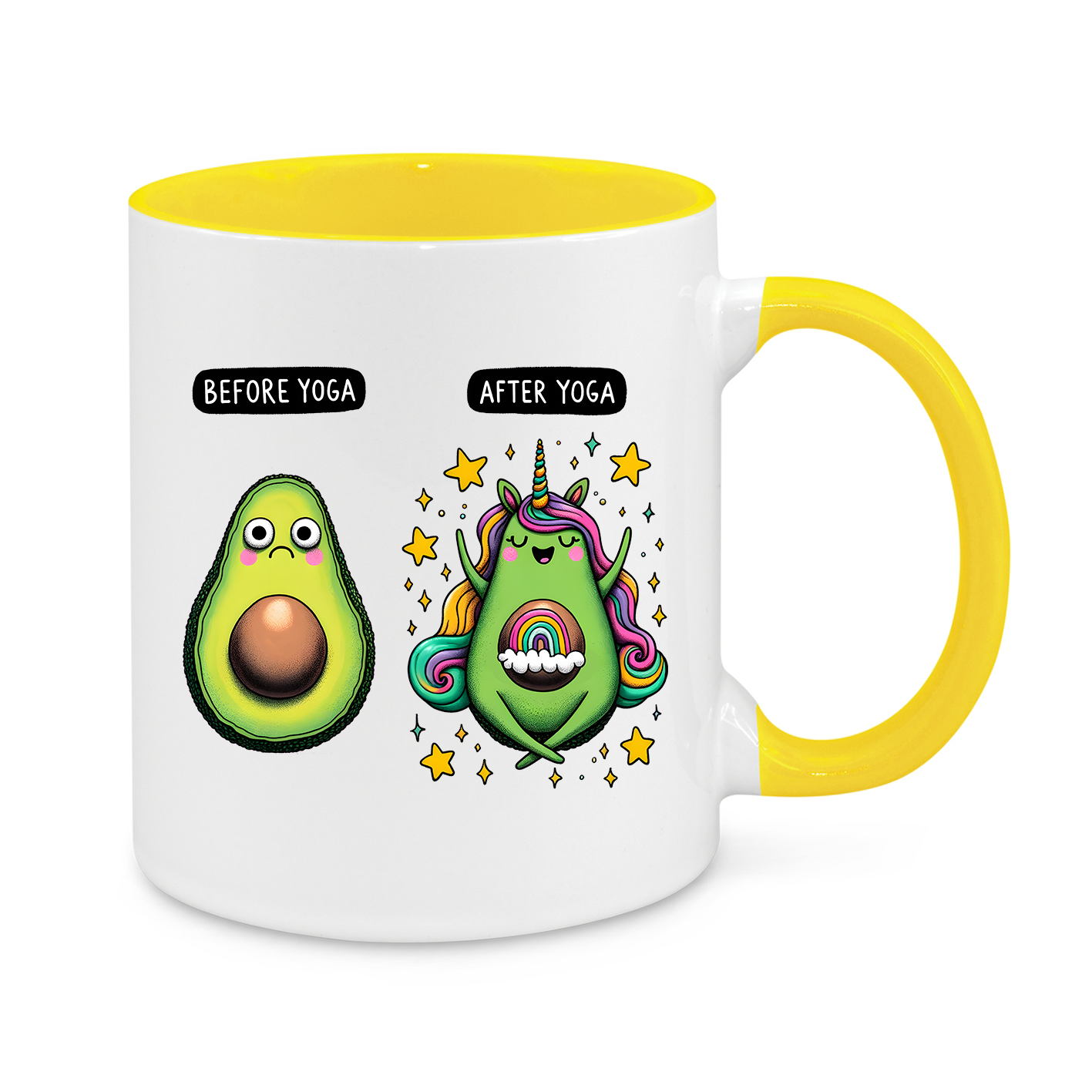 Before Yoga-After Yoga-Novelty Mug