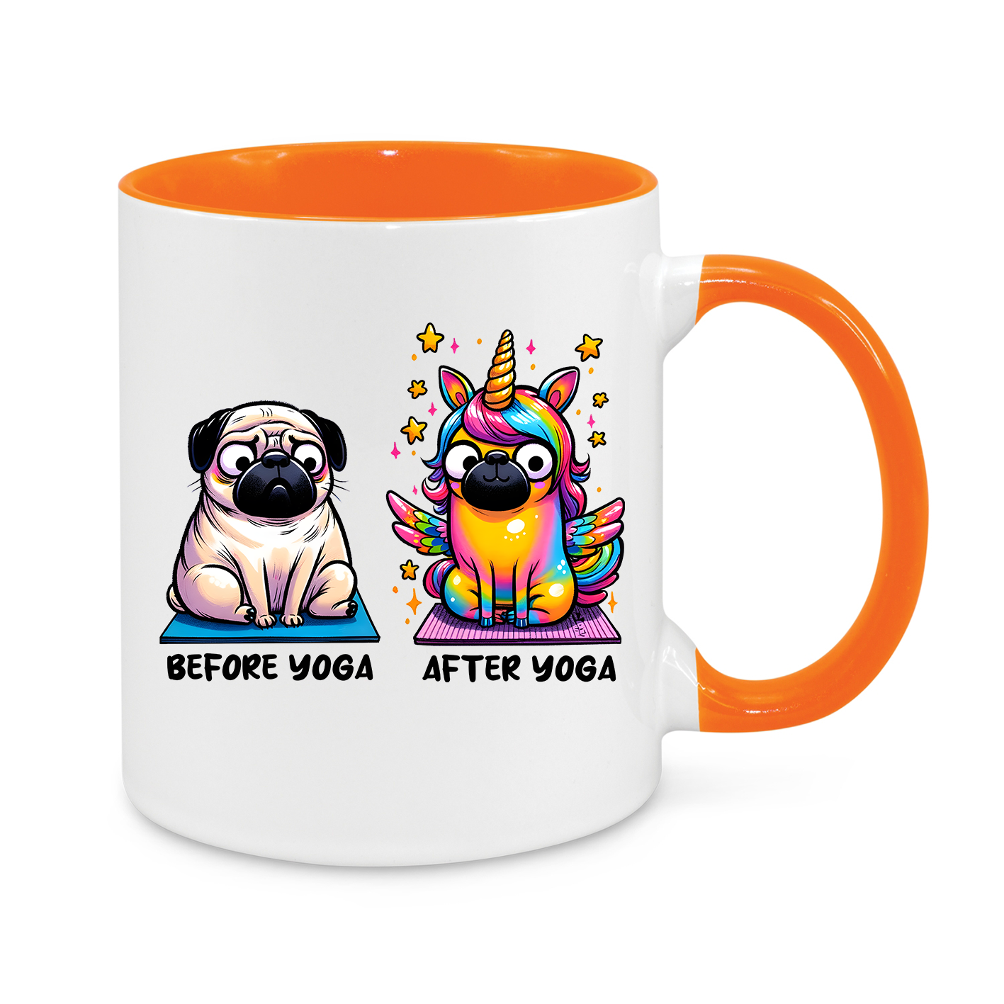 Before Yoga-After Yoga-Novelty Mug