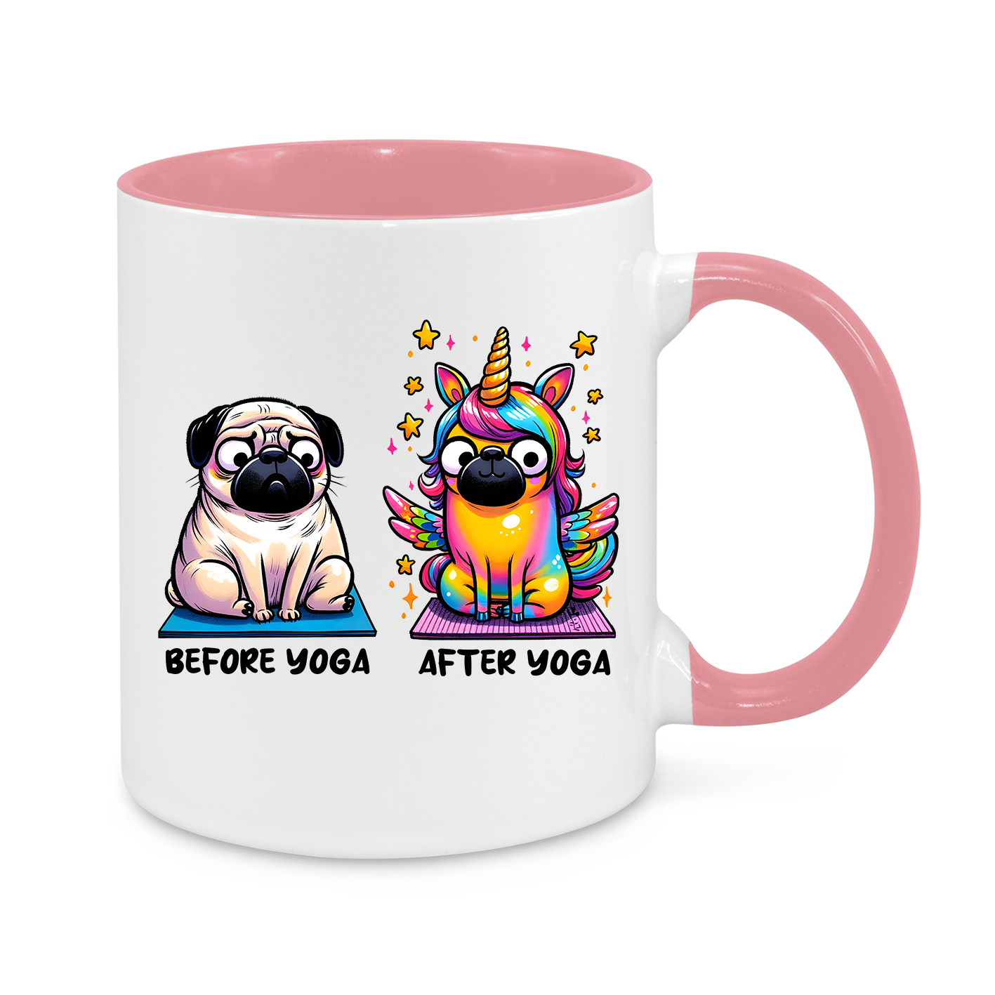 Before Yoga-After Yoga-Novelty Mug