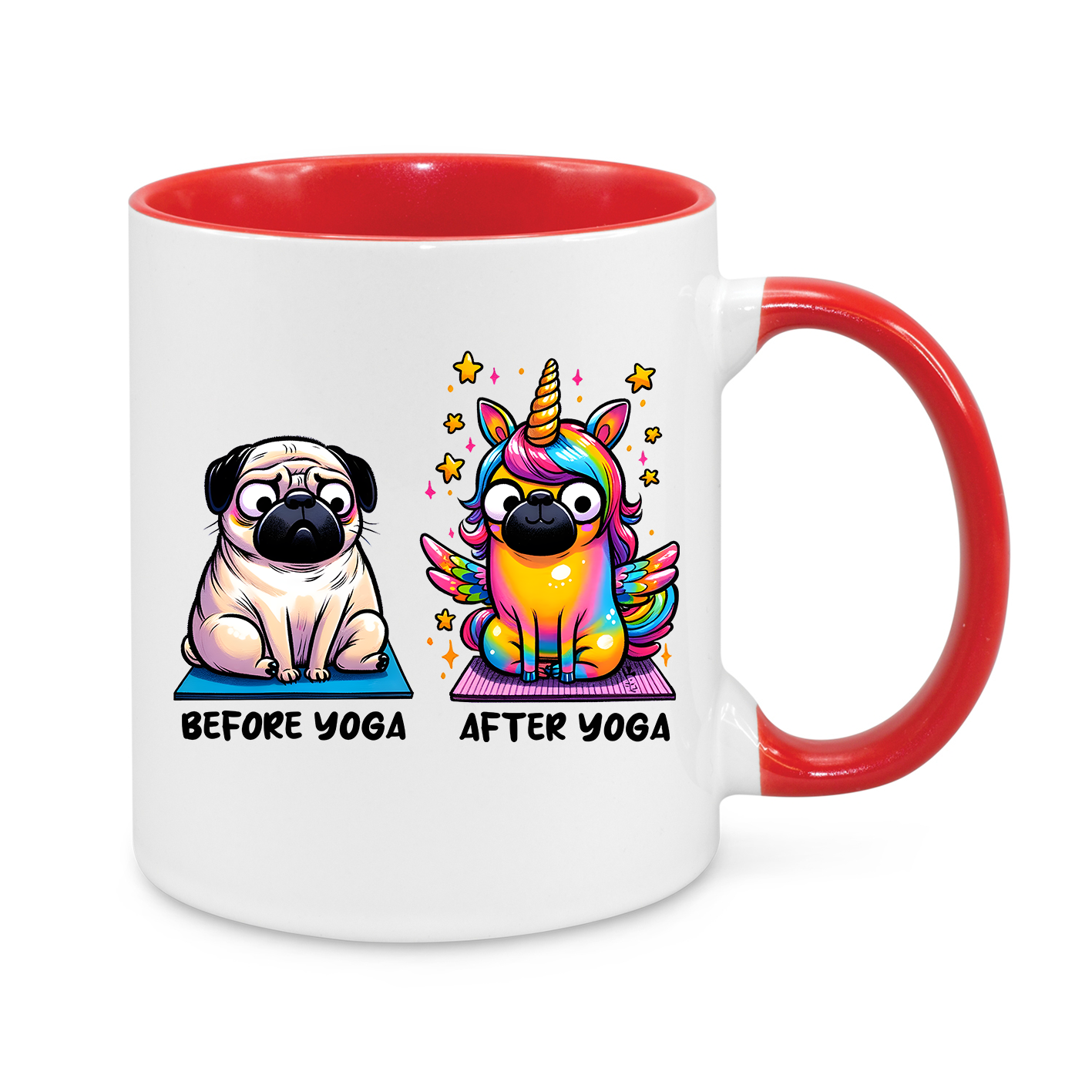 Before Yoga-After Yoga-Novelty Mug