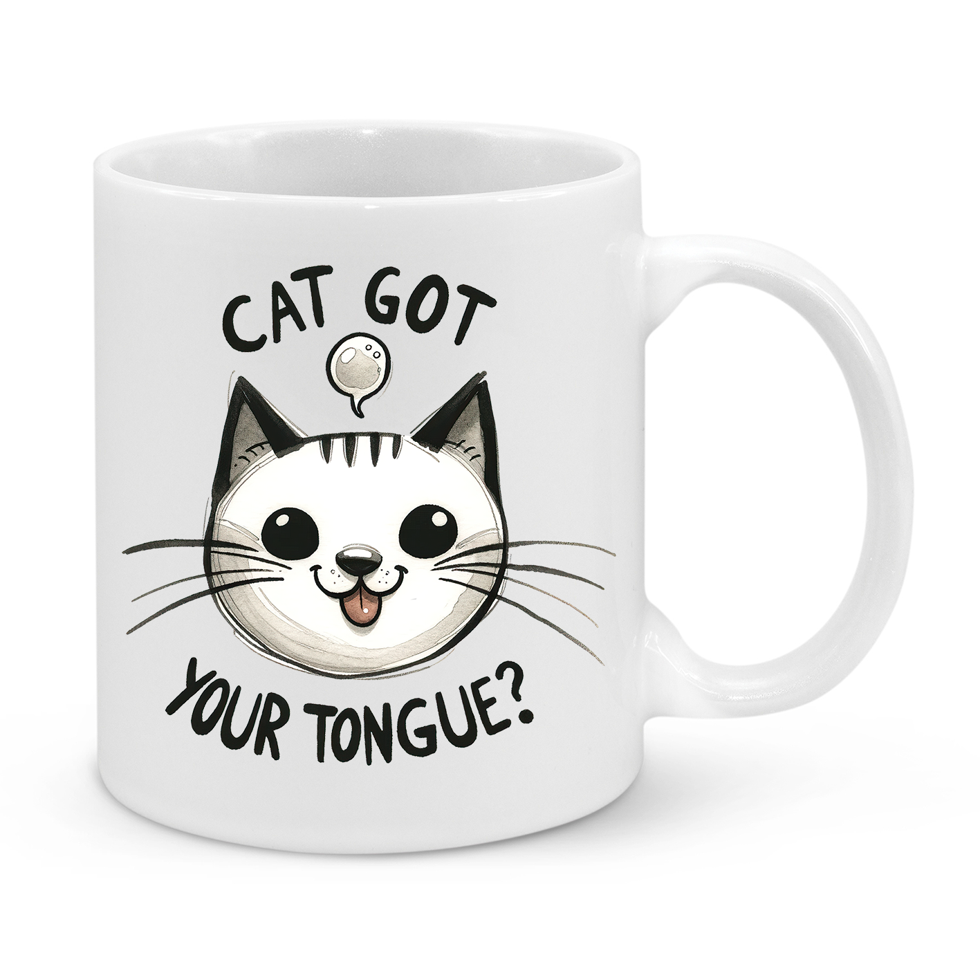 Cat Got Your Tongue-Novelty Mug