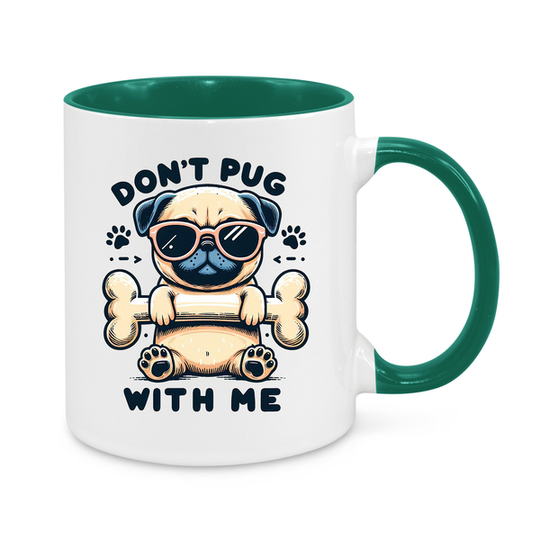 Funny Pug Mug – "Don’t Pug With Me" – Cute & Hilarious 11oz Coffee Cup – Perfect Gift for Dog Lovers & Sassy Pet Owners