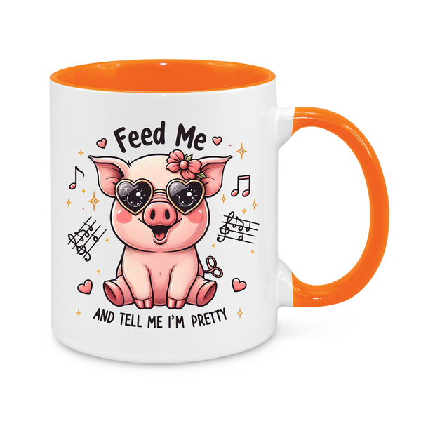 Feed Me and Tell Me I'm Pretty-Novelty Mug