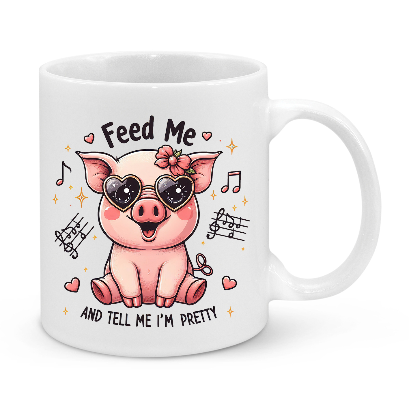 Feed Me and Tell Me I'm Pretty-Novelty Mug