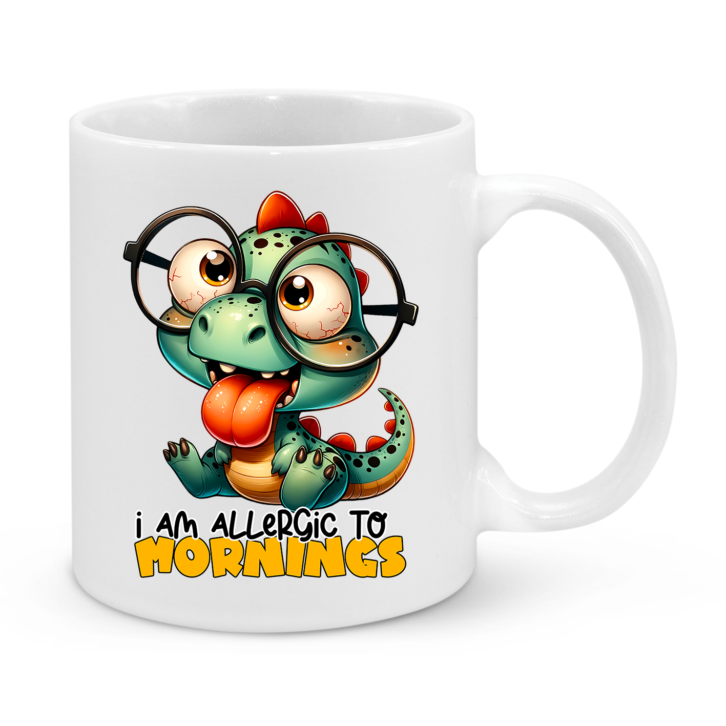 I'm Allergic to Mornings-Novelty Mug