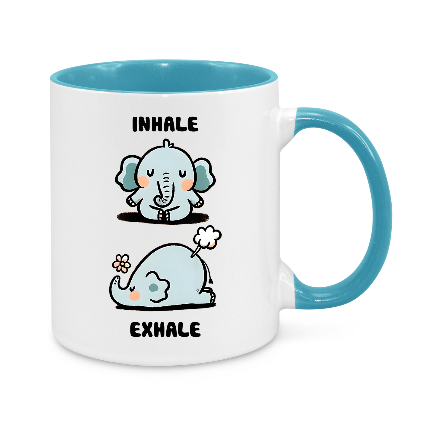 Inhale-Exhale-Novelty Mug