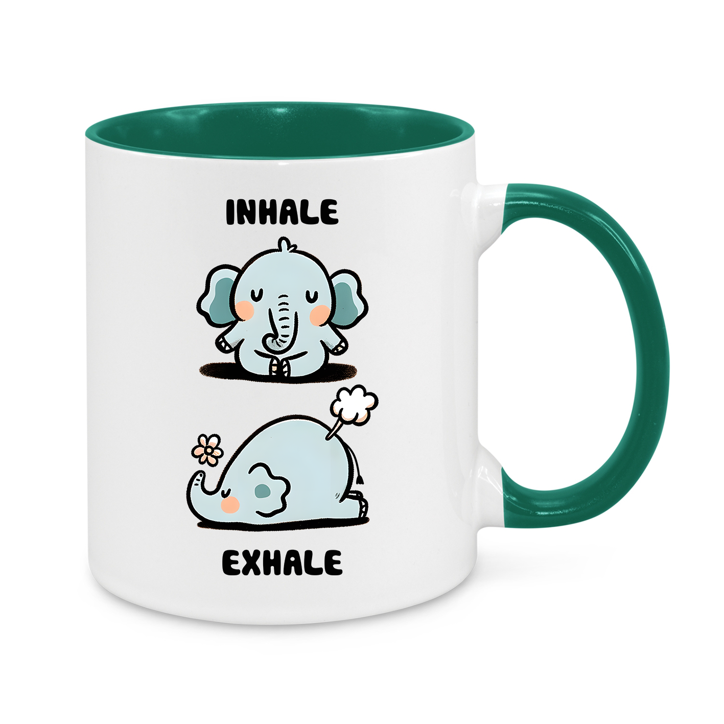 Inhale-Exhale-Novelty Mug