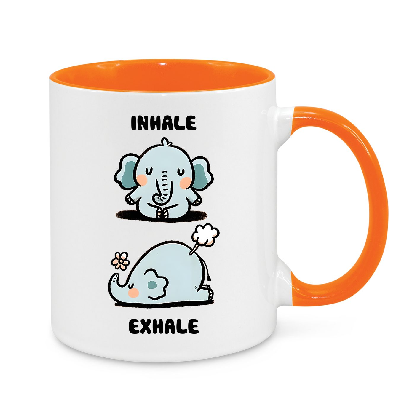 Inhale-Exhale-Novelty Mug