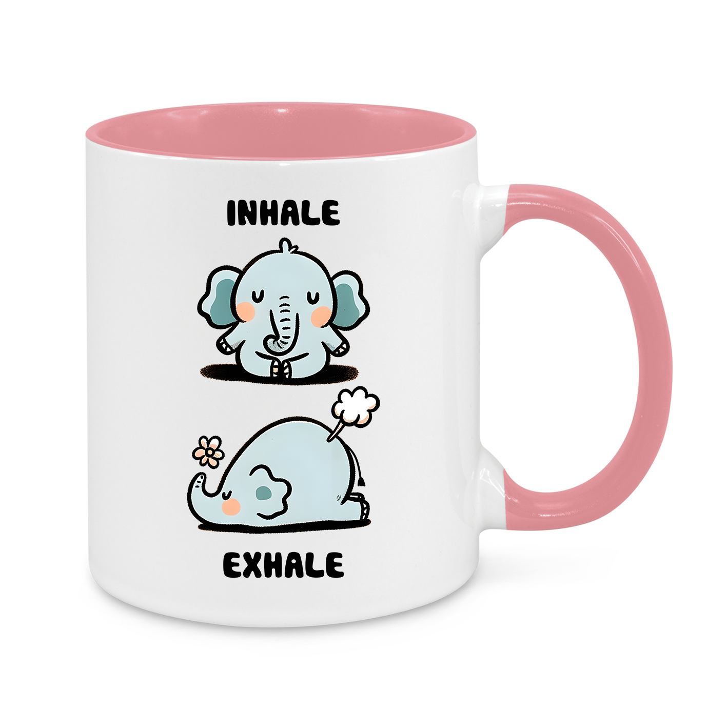 Inhale-Exhale-Novelty Mug