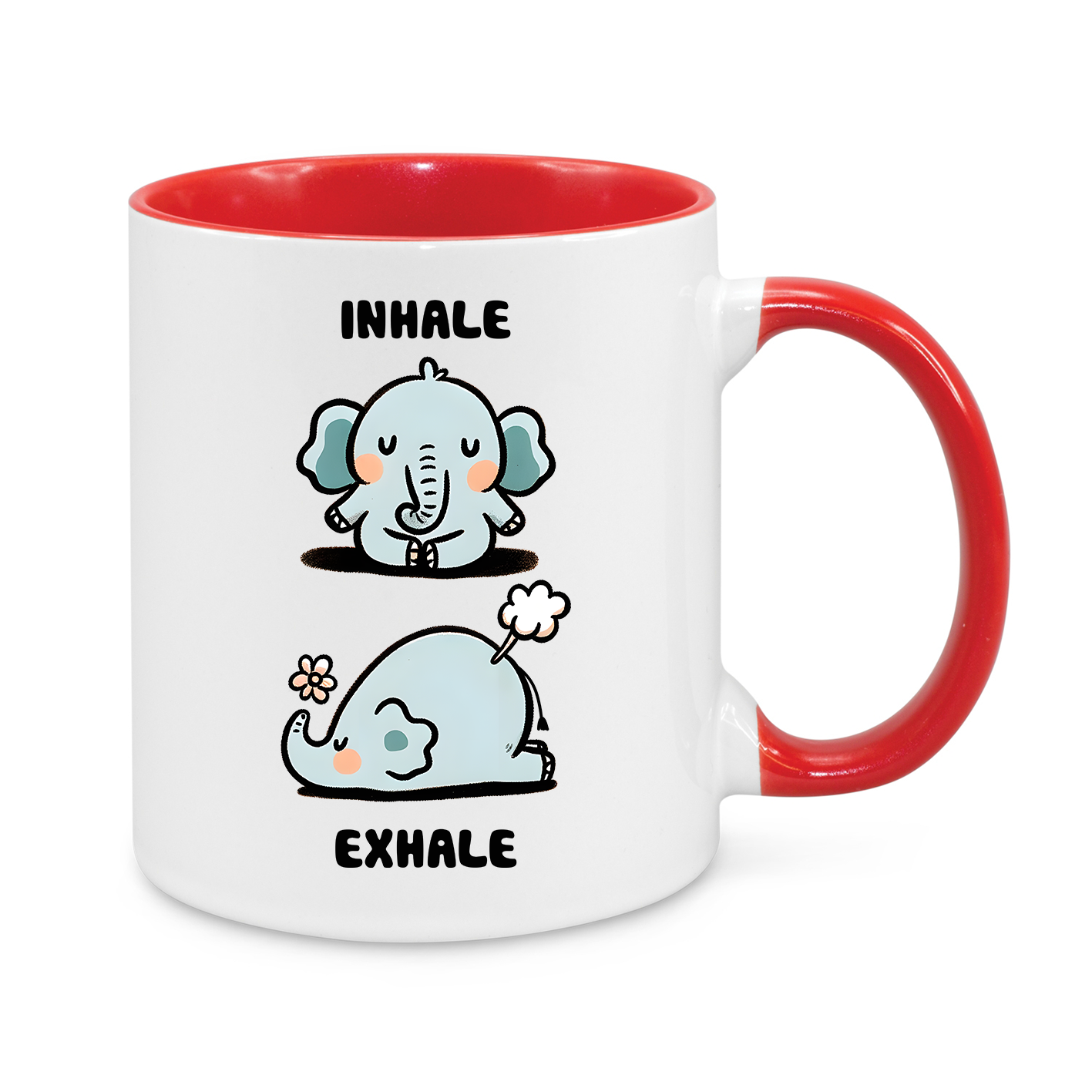 Inhale-Exhale-Novelty Mug