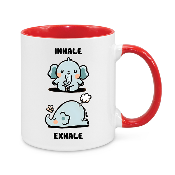 Inhale-Exhale-Novelty Mug