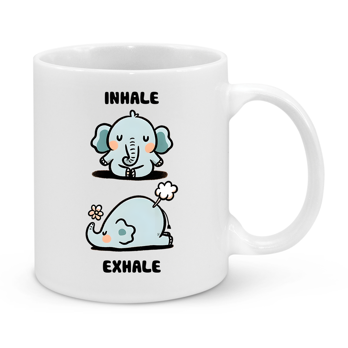 Inhale-Exhale-Novelty Mug