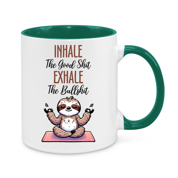 Funny Sloth Yoga Mug – Relax & Unwind – 11oz Meditation Coffee Cup Gift