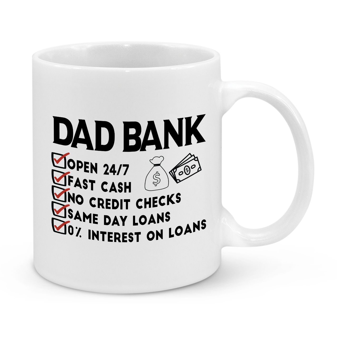 Dad Bank Novelty Mug