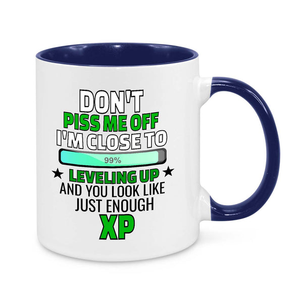 Funny Gamer Mug – Don’t Piss Me Off, I’m Close to Leveling Up!