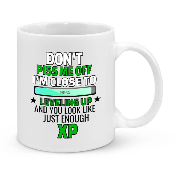 Funny Gamer Mug – Don’t Piss Me Off, I’m Close to Leveling Up!